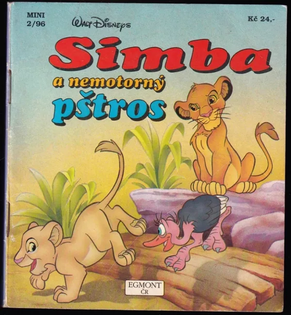 Simba a nemotorný pštros