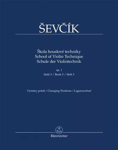 Škola houslové techniky op. 1, sešit 3, výměny poloh