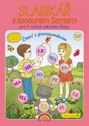 Slabikář s kocourem Samem pro 1. ročník ZŠ, Čtení s porozumění, nevázané písmo