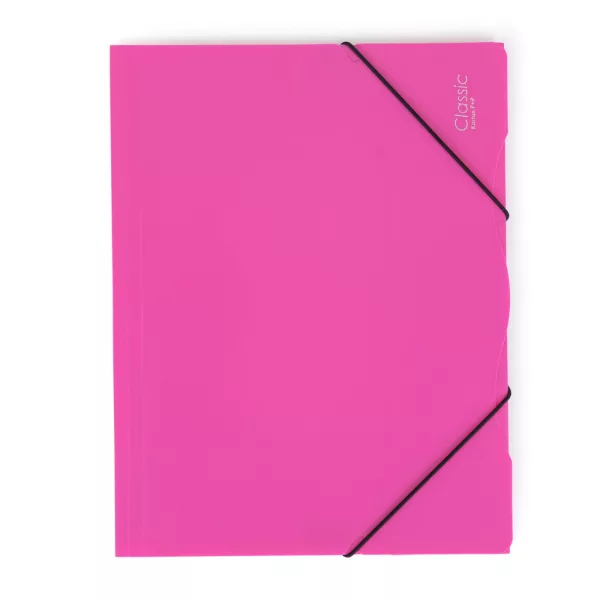 Sloha PP s gumou A4 neprůhledná magenta