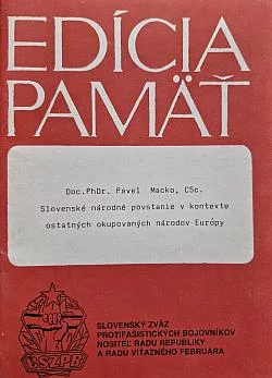 Slovenské národné povstanie v kontexte ostatných okupovaných národov Európy