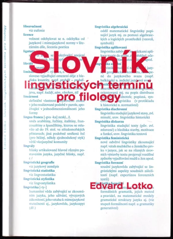 Slovník lingvistických termínů pro filology