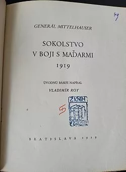Sokolstvo v boji s Maďarmi 1919