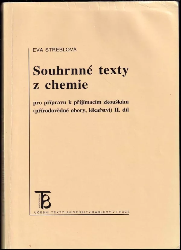 Souhrnné texty z chemie pro přípravu k přijímacím zkouškám