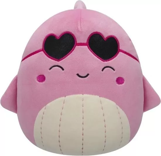 Squishmallows Růžová velryba Val