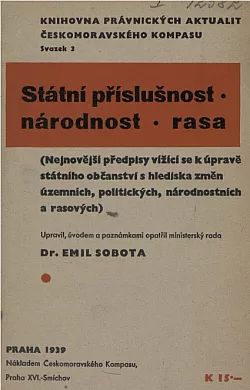 Státní příslušnost, národnost, rasa
