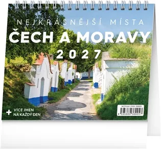 Stolní kalendář Nejkrásnější místa Čech a Moravy 2027
