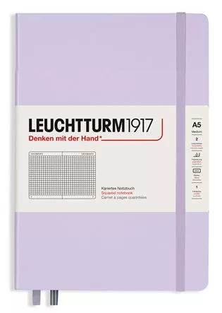 Stylový zápisník Leuchtturm v pevné vazbě formátu A5 Lilac