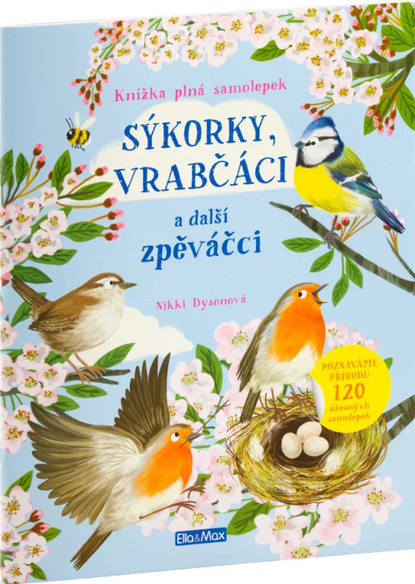 Sýkorky, vrabčáci a další zpěváčci - Kniha samolepek