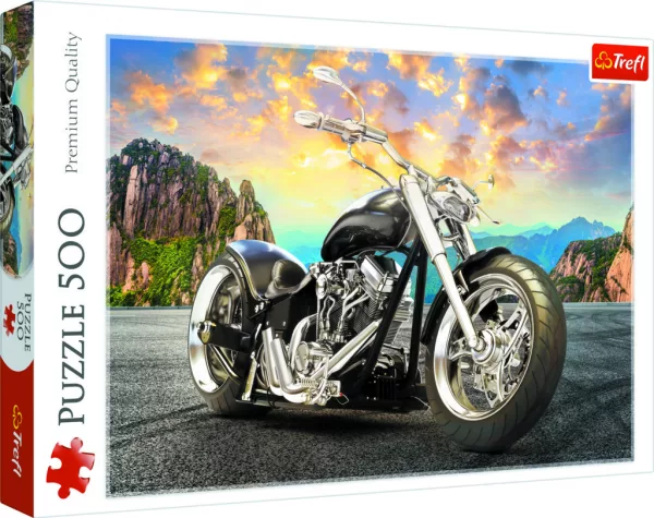 Trefl Puzzle Černá motorka / 500 dílků