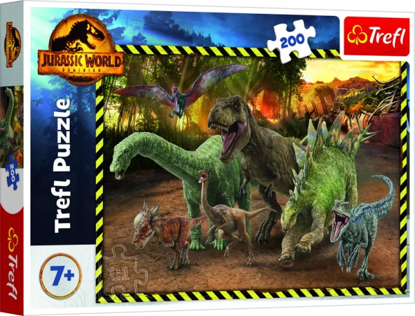 Trefl Puzzle Jurský svět: Nadvláda 200 dílků