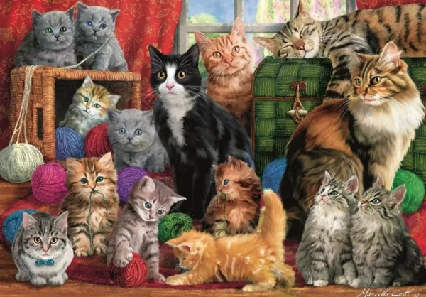 Trefl Puzzle Kočičí setkání / 1000 dílků