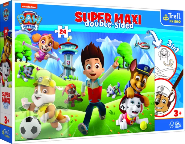 Trefl Puzzle Super maxi Tlapková patrola Dobrodružství 24 dílků