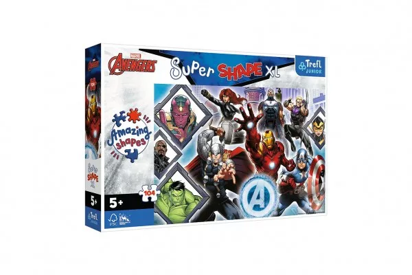 Trefl Puzzle Super Shape XL Avengers 104 dílků