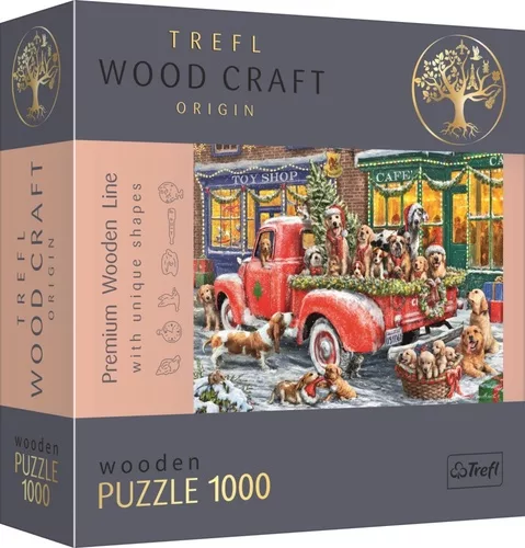 Trefl Wood Craft Origin Puzzle Santovi malí pomocníci 1000 dílků