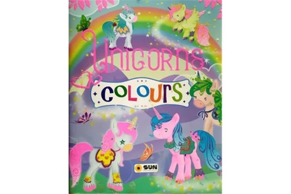 Třpytivé omalovánky: Unicorns - colours