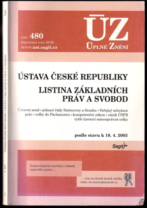 Ústava České republiky, Listina základních práv a svobod - podle stavu k 18.4.2005
