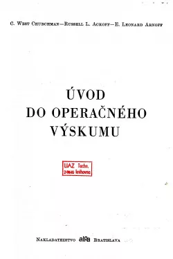 Úvod do operačného výskumu