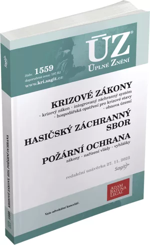 ÚZ 1559 Krizové zákony, HZS, Požární ochrana, Obnova území