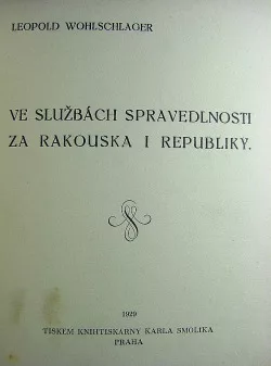Ve službách spravedlnosti za Rakouska i republiky