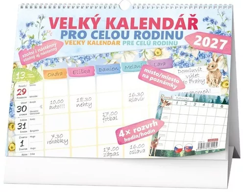 Velký kalendář pro celou rodinu 2027