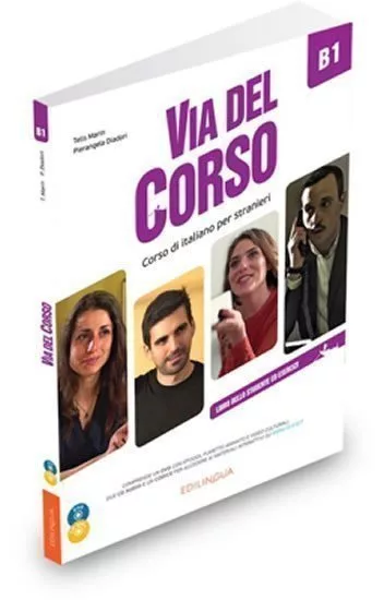 Via del Corso B1 Libro dello studente ed esercizi + CD Audio (2) + DVD video