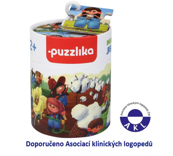 Výroba džínů: naučné dějové puzzle 15 dílků