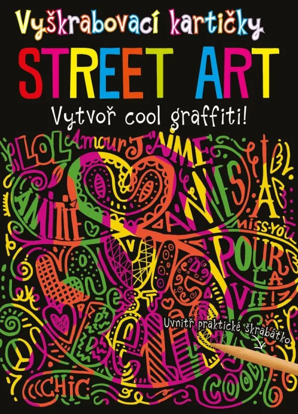 Vyškrabovací kartičky STREET ART - Vytvoř cool graffiti!