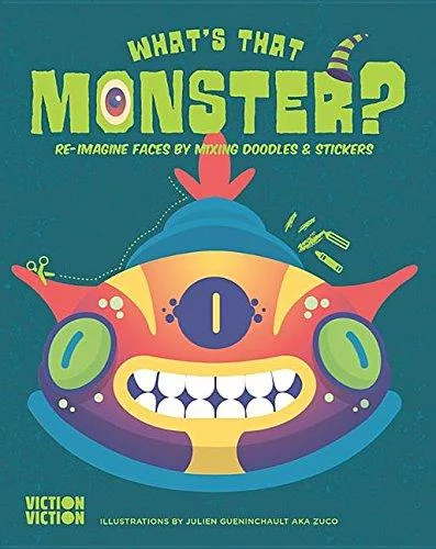 What's That Monster? Create monster faces using colours, doodles & stickers