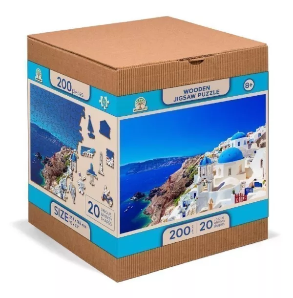 Wooden City Puzzle 2v1 Řecko
