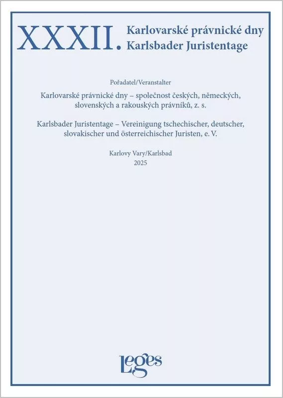 XXXII. Karlovarské právnické dny
