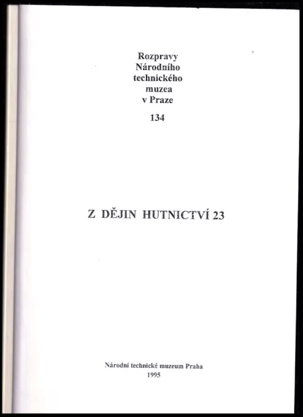 Z dějin hutnictví 23