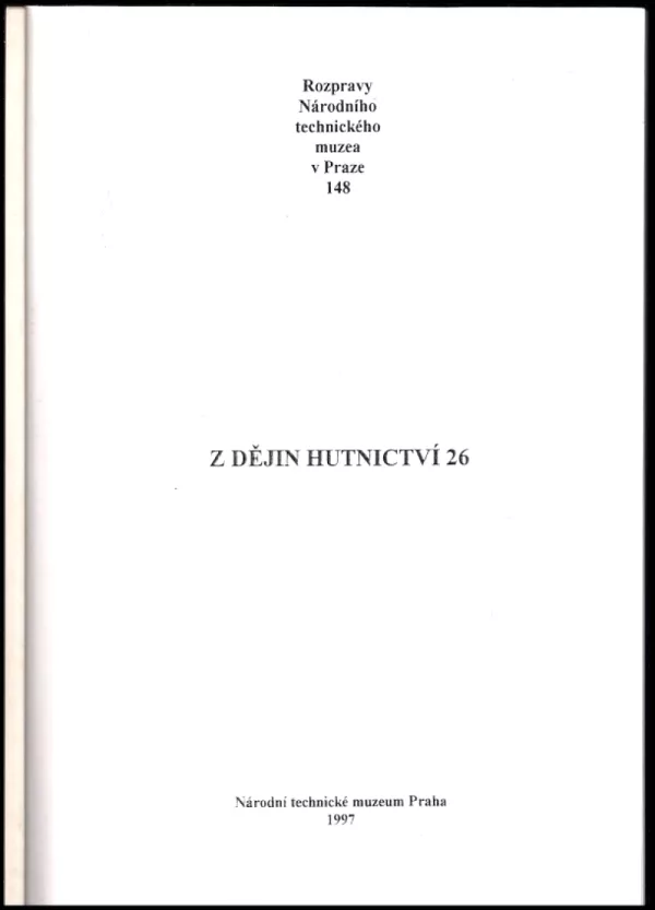 Z dějin hutnictví 26