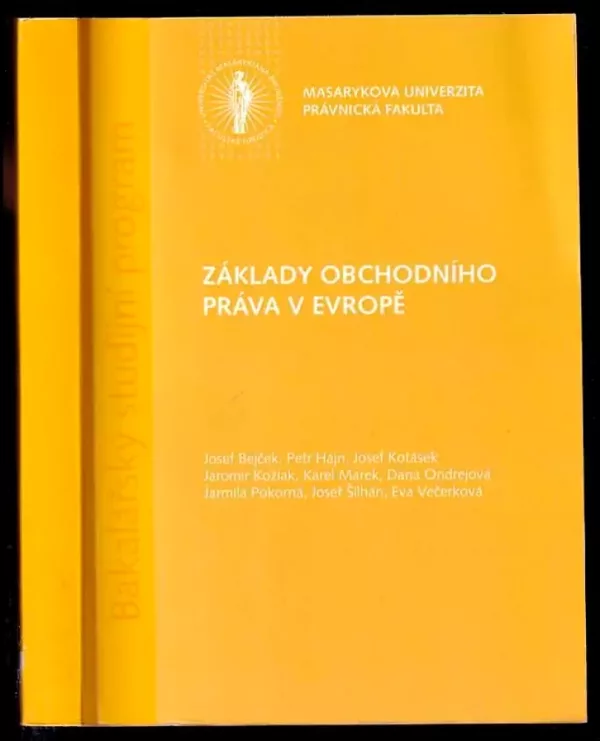 Základy obchodního práva v Evropě