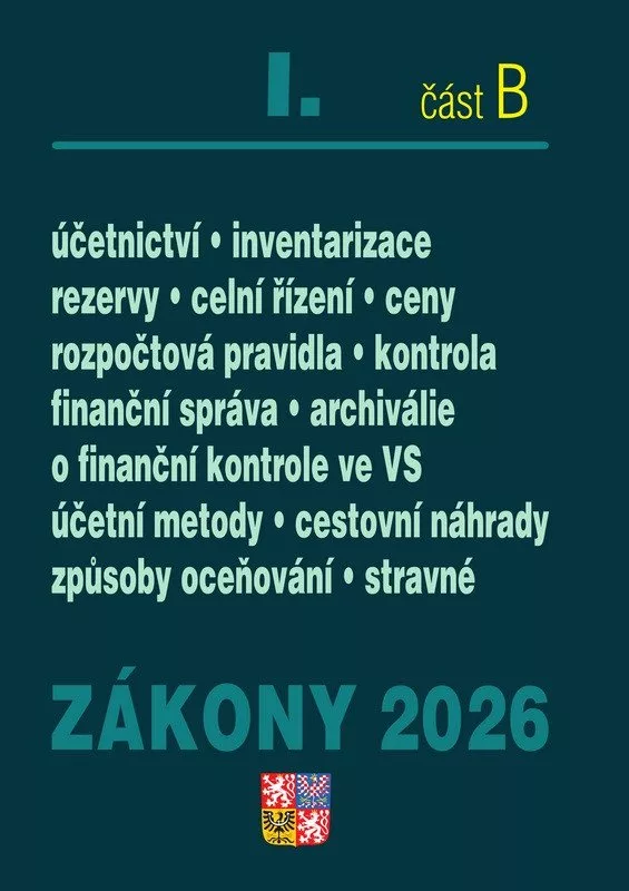 Zákony I/B 2026 Účetní zákony