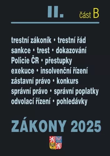 Zákony II/B 2025 Trestní právo