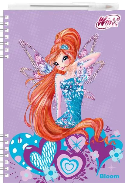Zápisník s 3D efektem A5 Winx club