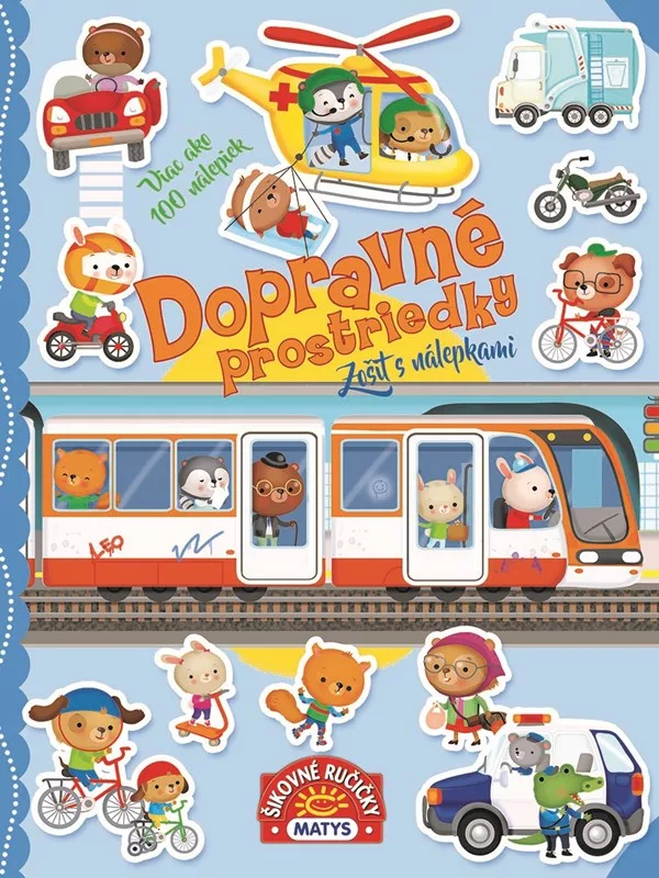 Zošit s nálepkami: Dopravné prostriedky