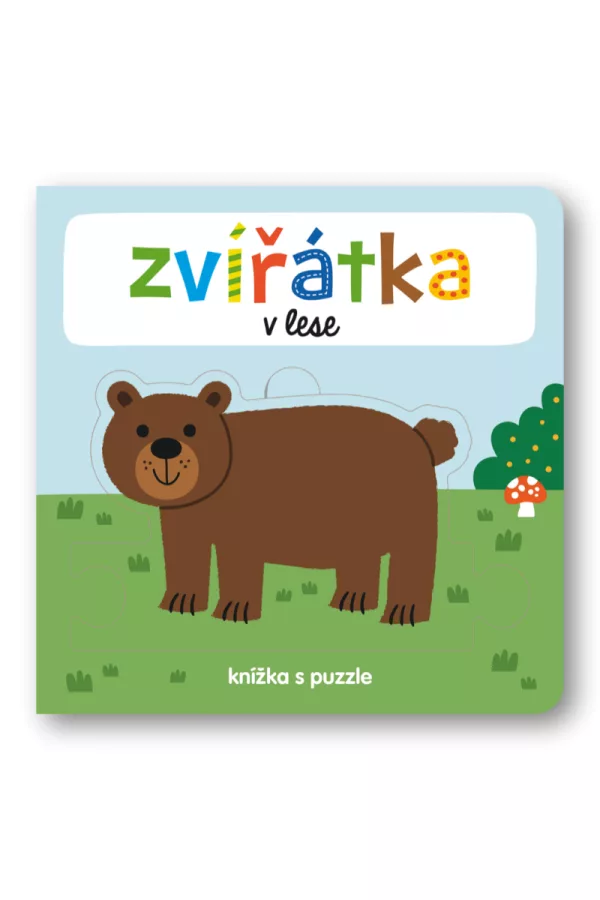Zvířátka v lese - knížka s puzzle