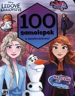 100 samolepek s omalovánkami - Ledové království