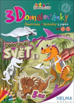 3D omalovánka A4 SET Dinosauří svět