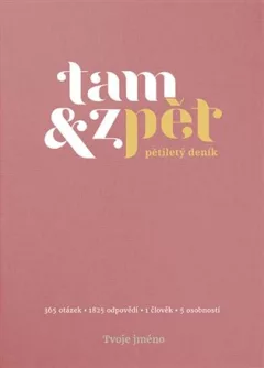 Deník Tam & zpět - malý - růžový