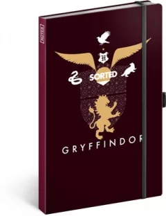 Notes Harry Potter – Gryffindor linkovaný, 13 × 21 cm