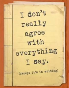 Zápisník - I don't really agree