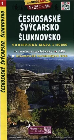 Českosaské Švýcarsko, Šluknovsko / Turistická mapa SHOCart