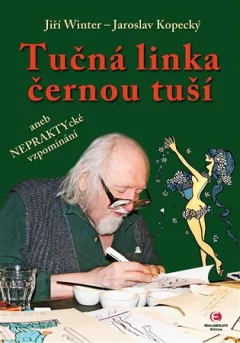 Tučná linka černou tuší