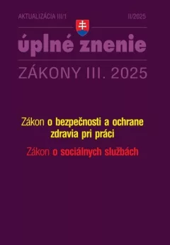 Aktualizácia III/1 2025 – BOZP a sociálne služby