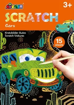 Avenir Škrabací kniha aktivit mini Auta