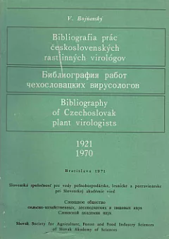 Bibliografia prác československých rastlinných virológov