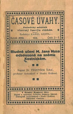 Bludné učení M. Jana Husa odsouzené na sněmu Kostnickém